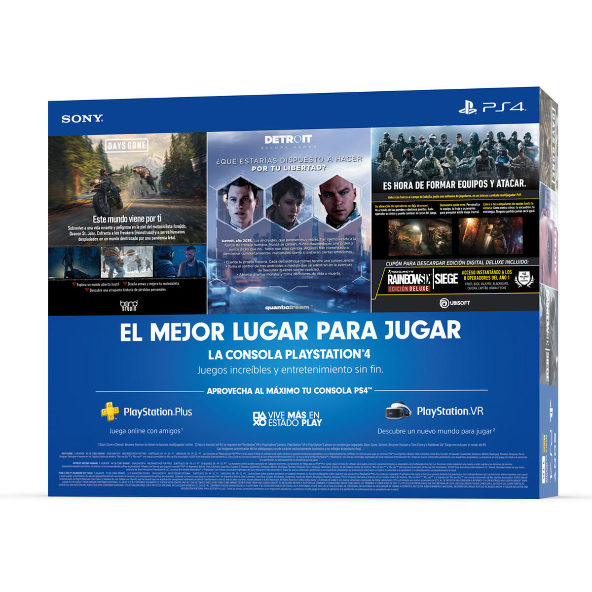 Consola PS4 Hits Bundle 5 1TB + 3 Juegos