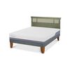 Cama Europea CIC 2 Plazas Excellence Plus + Respaldo Dublin Olivo