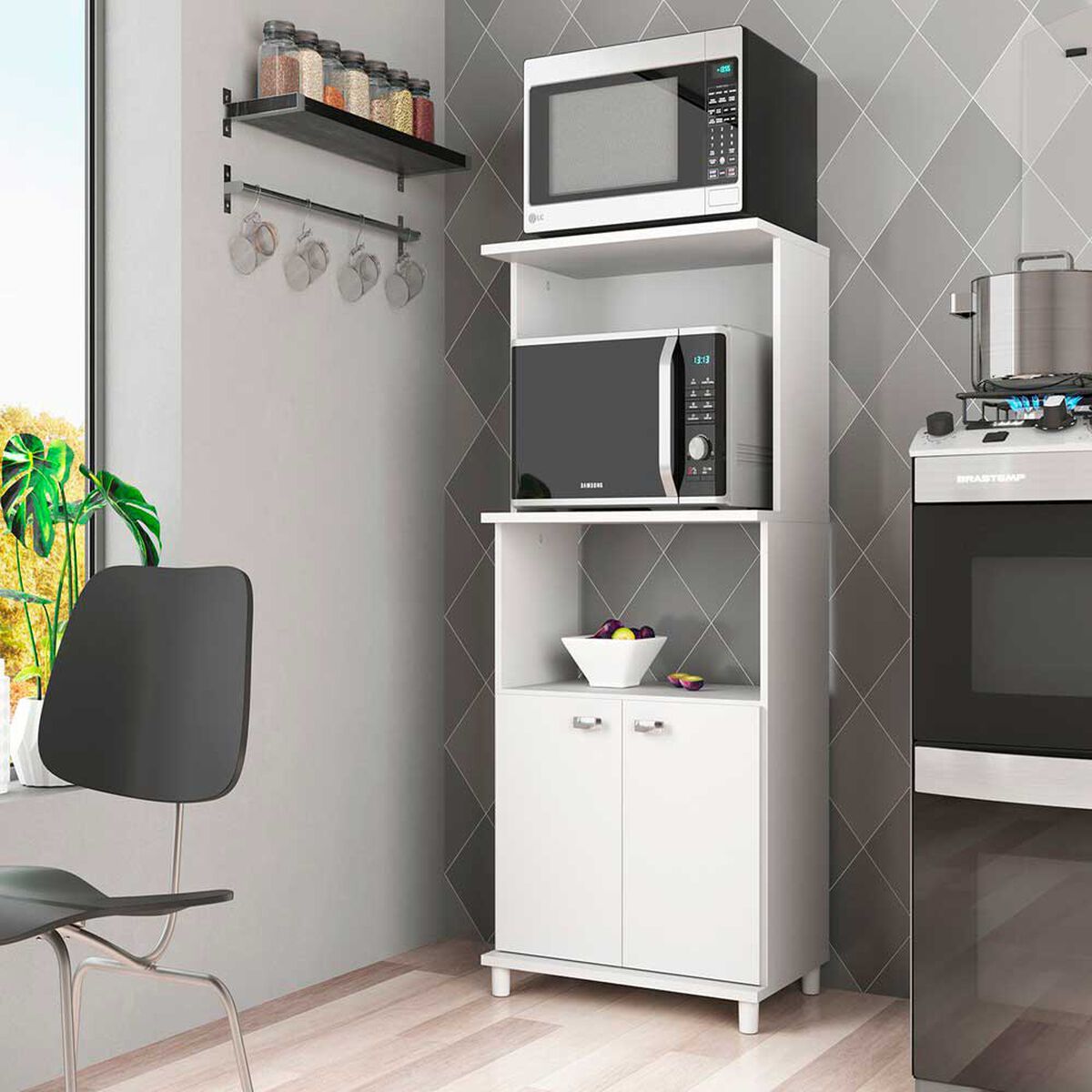 Mueble Multiuso Altavision DALLAS BCO 2 Puertas Blanco