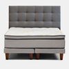 Cama Europea Simmons King Moonlight + Respaldo