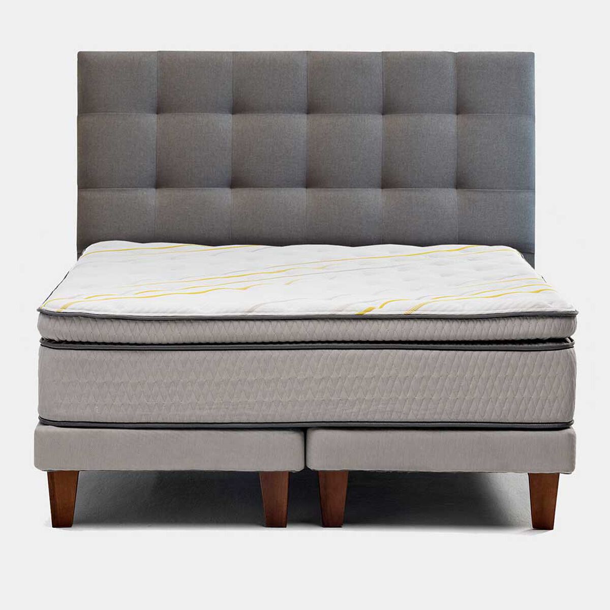 Cama Europea Simmons King Moonlight + Respaldo