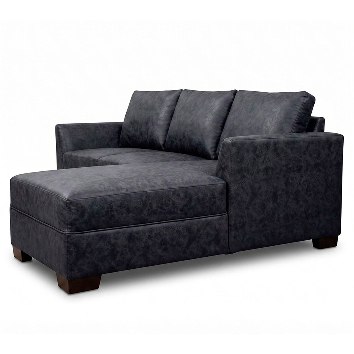 Seccional Derecho Muebles MPR Denver 4 Cuerpos Negro