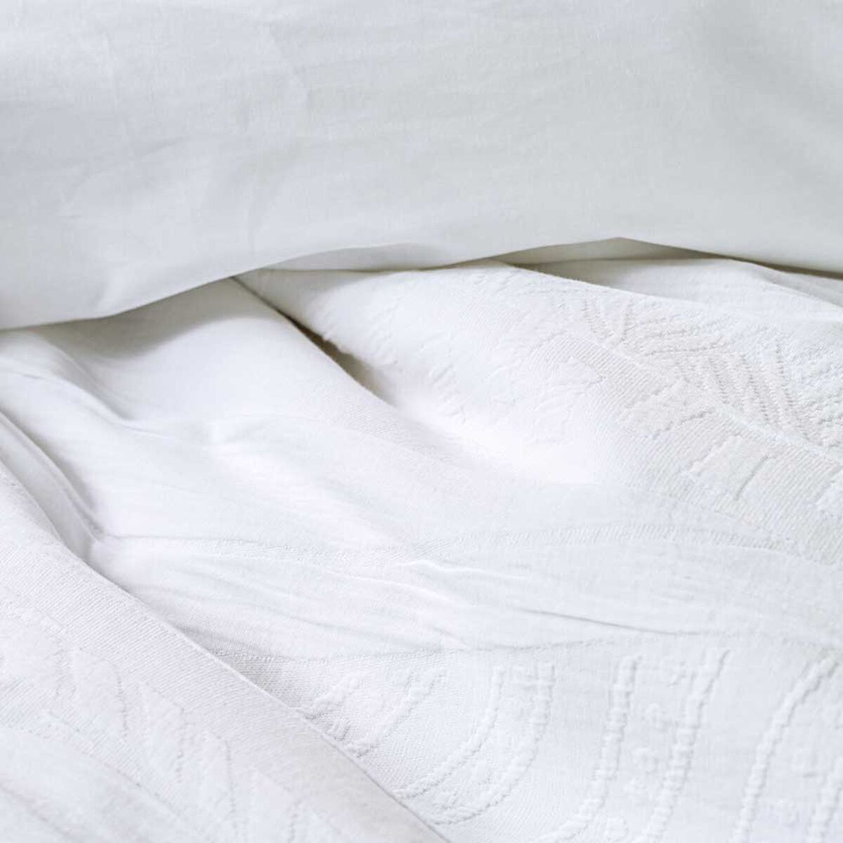 Funda de Plum&oacute;n Cannon 2 Plazas Weaves White