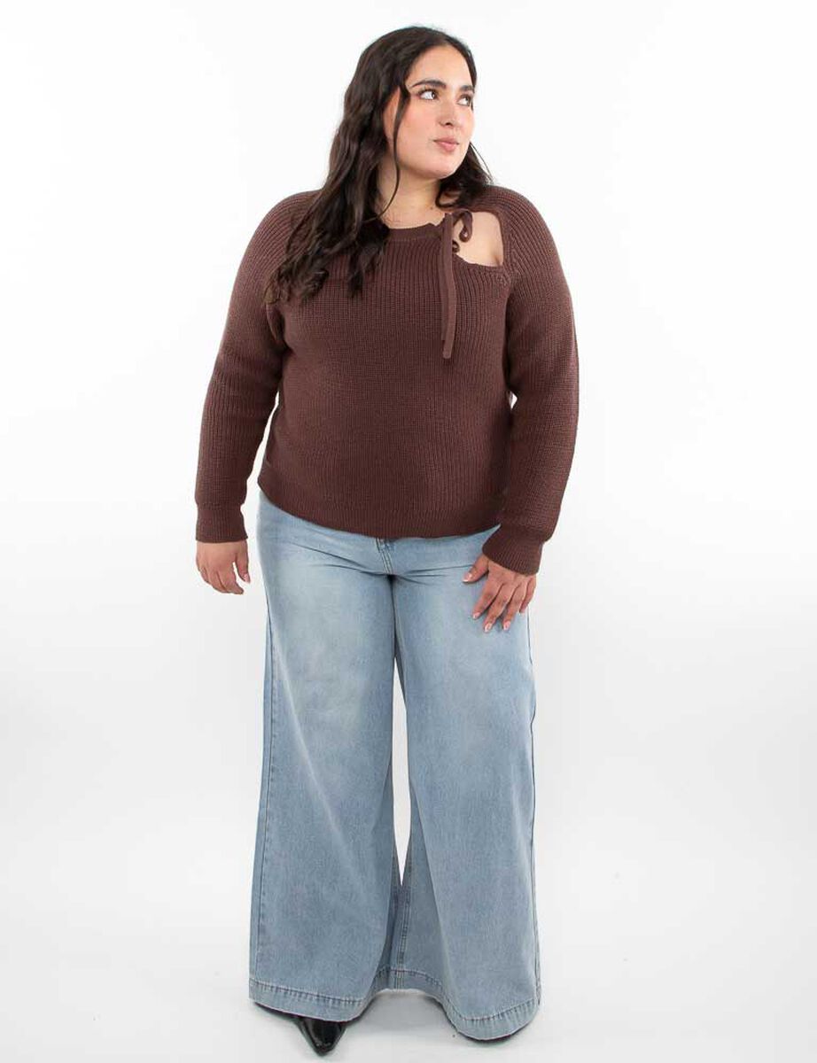 Jeans Wide Led Mujer Extralindas