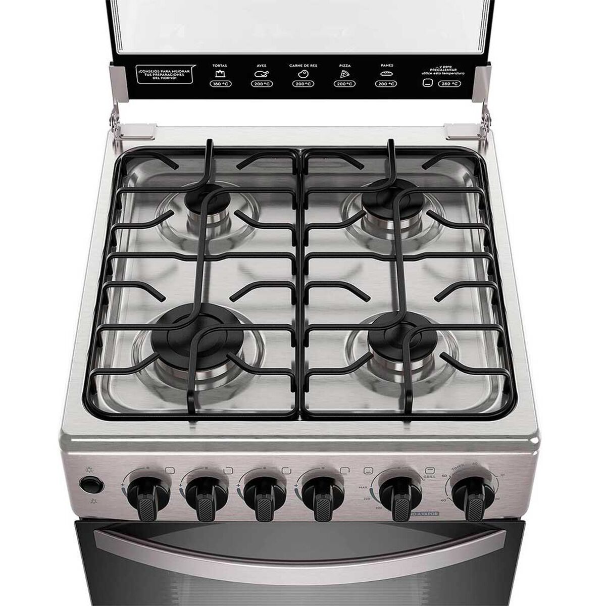 Cocina a Gas Mademsa FM4FSC 4 platos Inox