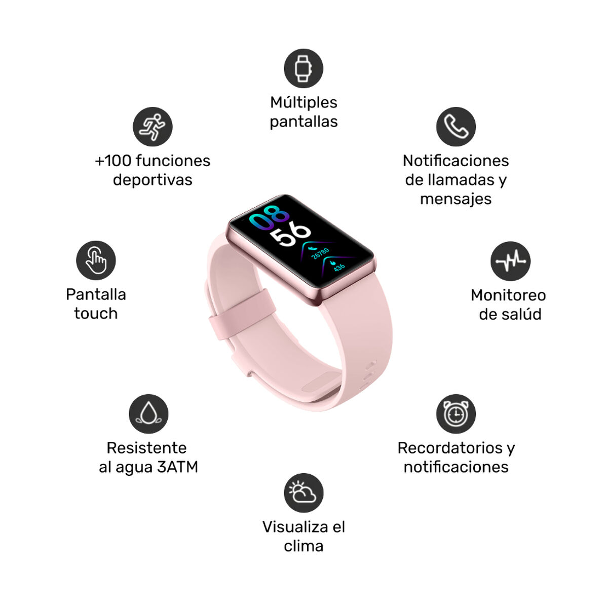 Smartwatch Lhotse Flow 3 Pink
