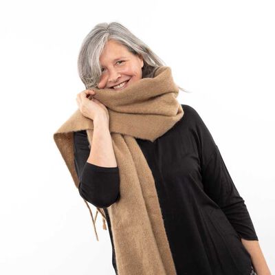 Bufanda Camel Mujer Bside
