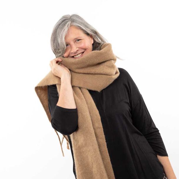 Bufanda Camel Mujer Bside