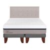 Cama Europea CIC Base Dividida 2 Plazas Balance + Respaldo Tigris