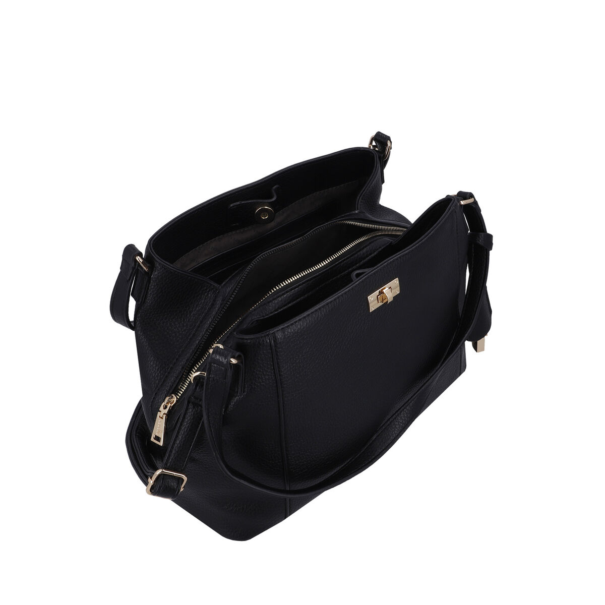 Cartera de hombro Secret Minsk ST6 L Negro