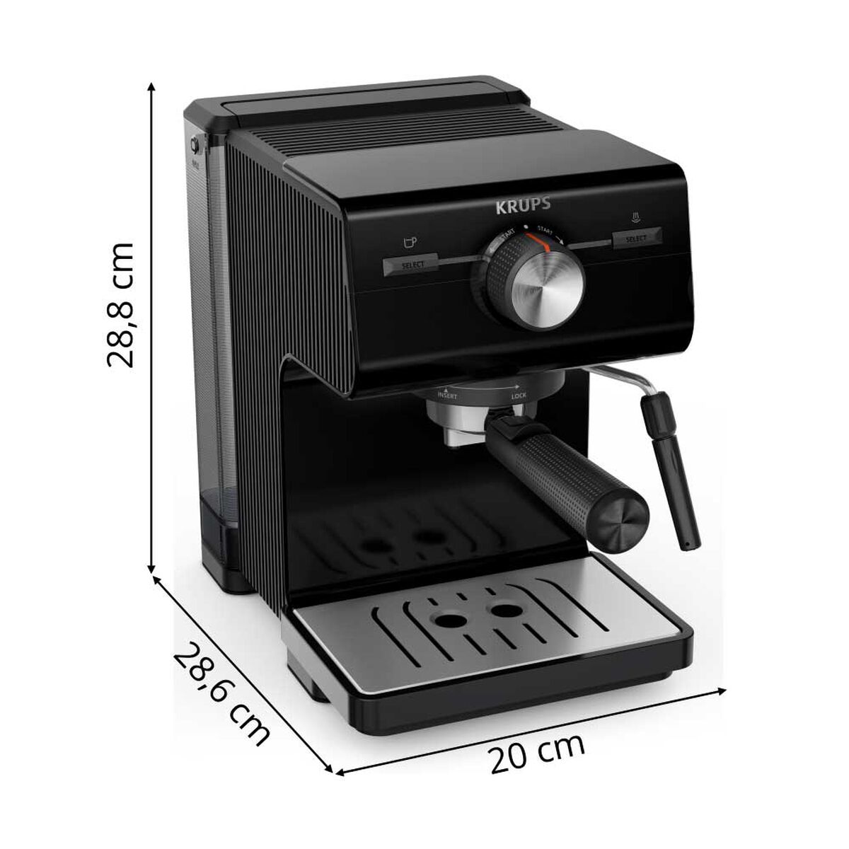 Cafetera Eléctrica Krups Xp381810 2 lts.