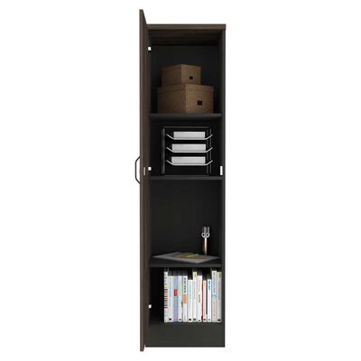 Imagen 2 del producto Biblioteca TuHome Home Office 2 Puertas Negro Soft Coñac