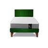 Cama Europea Latam Home 1,5 Plazas Zen Best Verde
