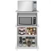 Mueble para Microondas Vekkahome Navona 2 Puertas Blanco