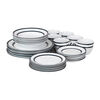 Vajilla Doral Royal 30 Piezas Gris