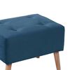 Pouf Latam Home Niza Tela Velvet Azul Petróleo