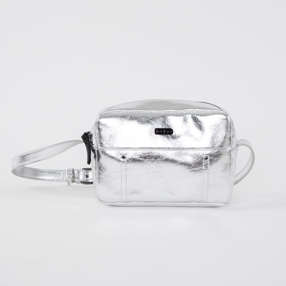 Bolso Plateado Icono