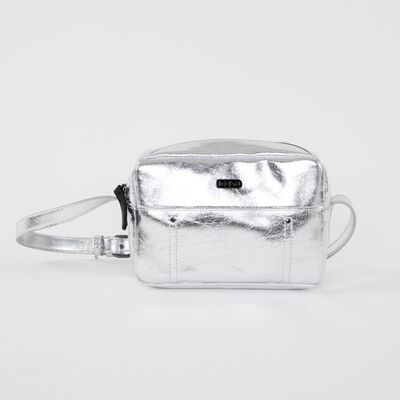 Bolso Plateado Icono