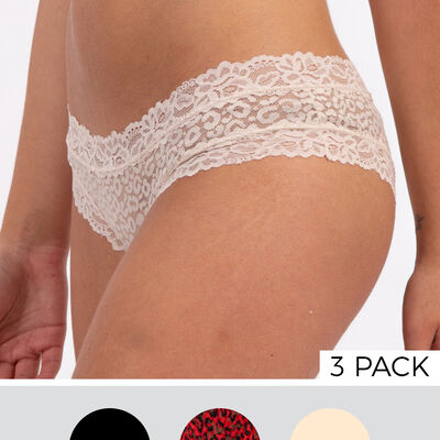 Pack 3 Calzones Pantaletas Mujer Icono