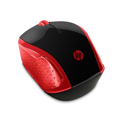 Imagen 2 del producto Mouse Inalámbrico HP 200 Rojo con Negro