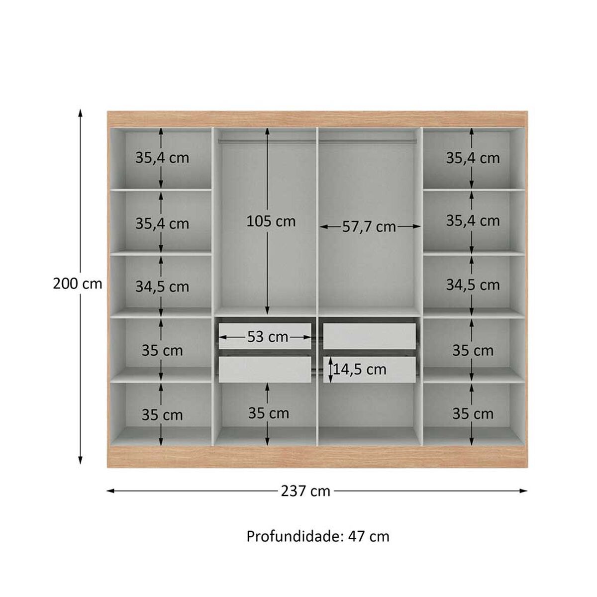 Closet 8P 4C Paris Gris