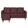 Sofá Seccional Intercambiable Latam Home Venecia 3 Cuerpos Chocolate