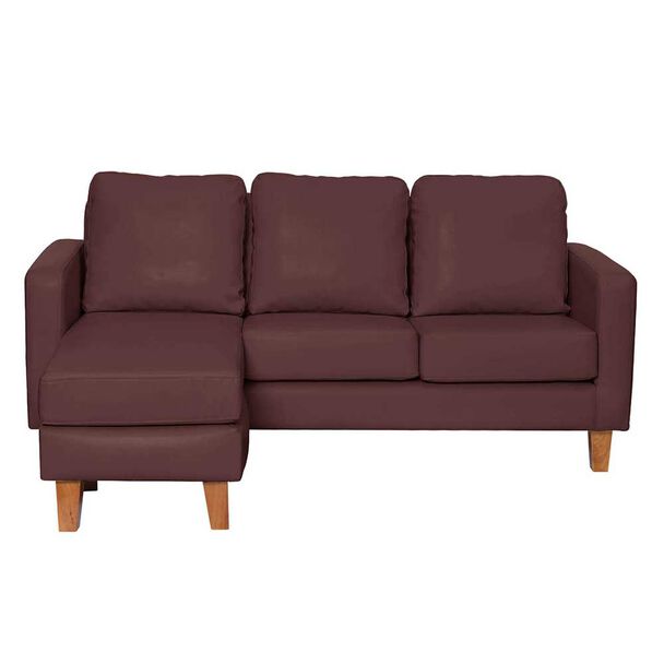 Sofá Seccional Intercambiable Latam Home Venecia 3 Cuerpos Chocolate