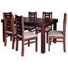 Juego de Comedor Araucarias Monaco  6 Sillas Café