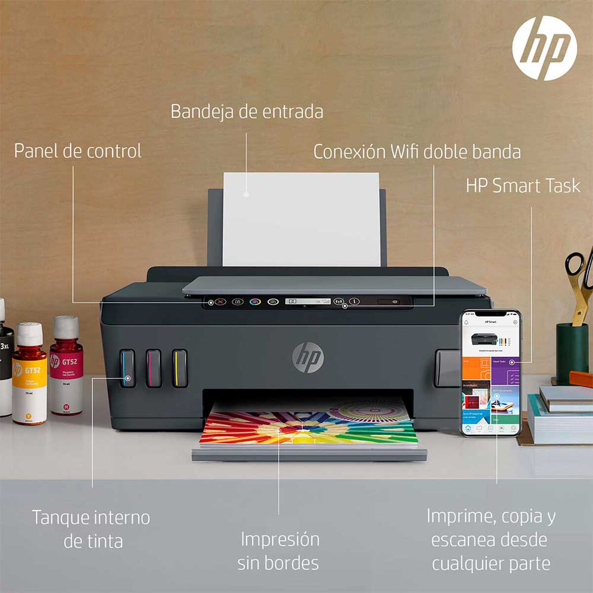 Multifuncional HP Tinta Continua Smart Tank 515 WiFi
