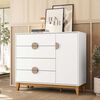 Cómoda Vekkahome Ipe 4 Cajones 1 Puerta Blanco