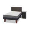 Cama Europea CIC 1,5 Plazas Anatomic + Respaldo + Velador Villarrica