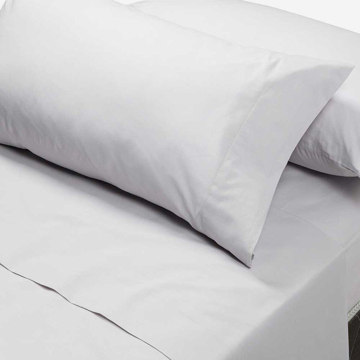 Juego de S&aacute;banas Rosen 144 Hilos King Polycotton Lisa Plata