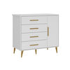 C&oacute;moda Di Poretti Design Kids 4 Cajones 1 Puerta Blanco