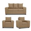 Juego de Living Innovamuebles Kahlo Sofá 3 Cuerpos + Dos Butacas 1 Cuerpo Beige