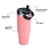Botella Térmica Insulada Travel Mug 900ml Pink Lhotse