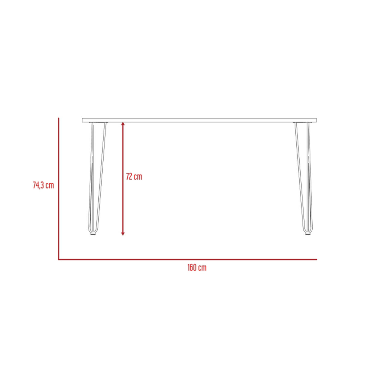 Mesa de Comedor TuHome Vassel