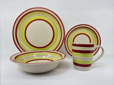 Imagen 2 del producto Combo Vajilla 16 Pzs + Set Cuchillería 24 Pzs + Set Vasos 18 Pzs