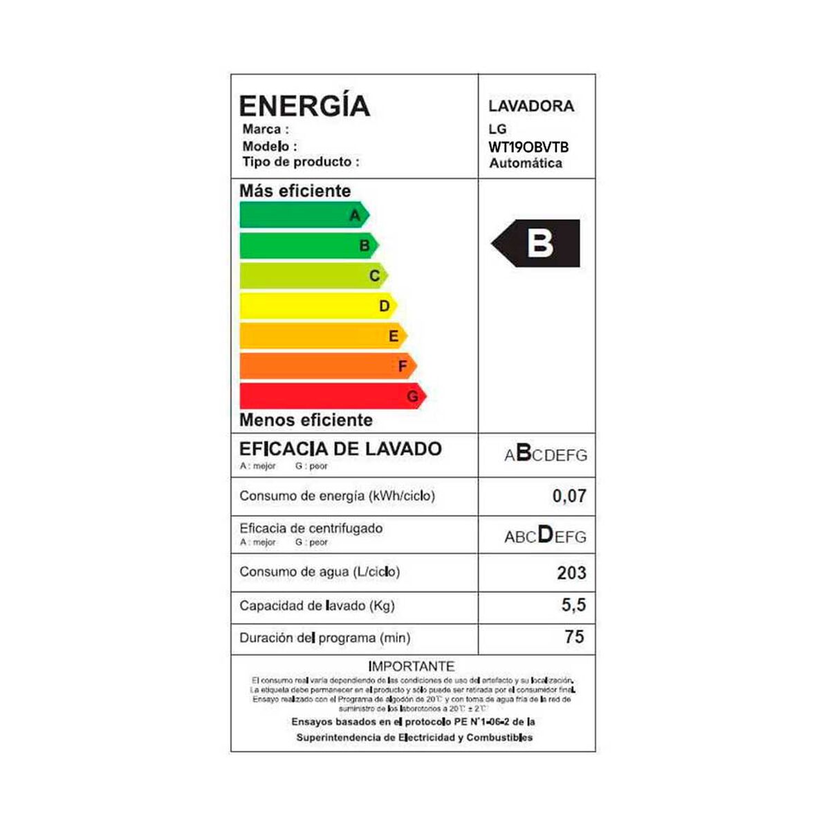 Lavadora Carga Superior 16kg WT16OBVTB