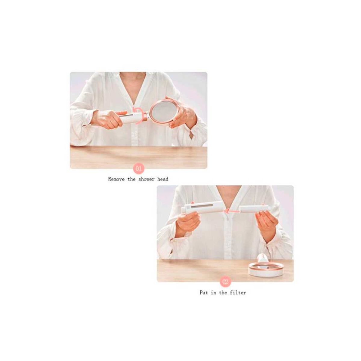 Mango Para Ducha Blanco Bianca Home