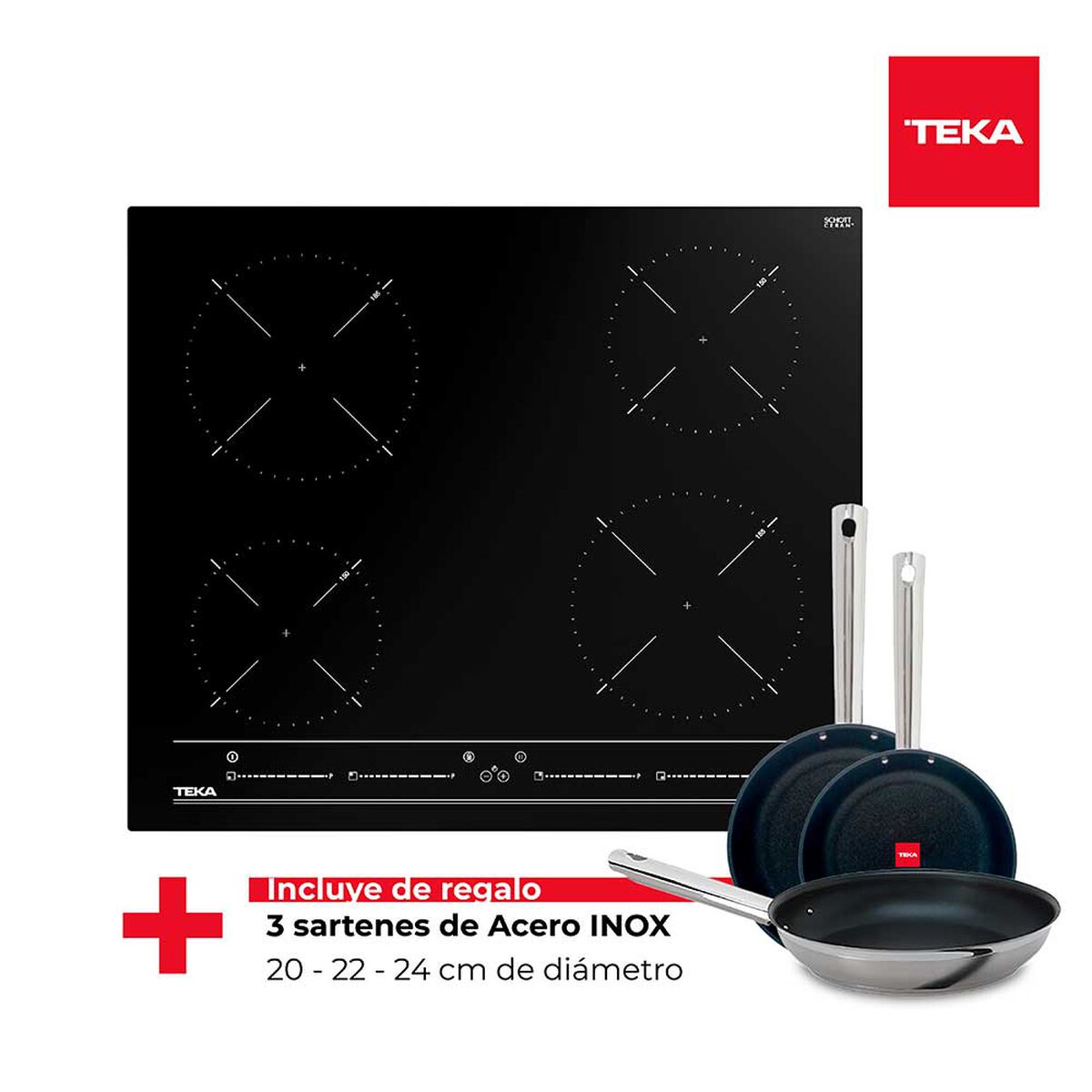 Encimera Eléctrica Teka IBC 64010 BK 4 Quemadores