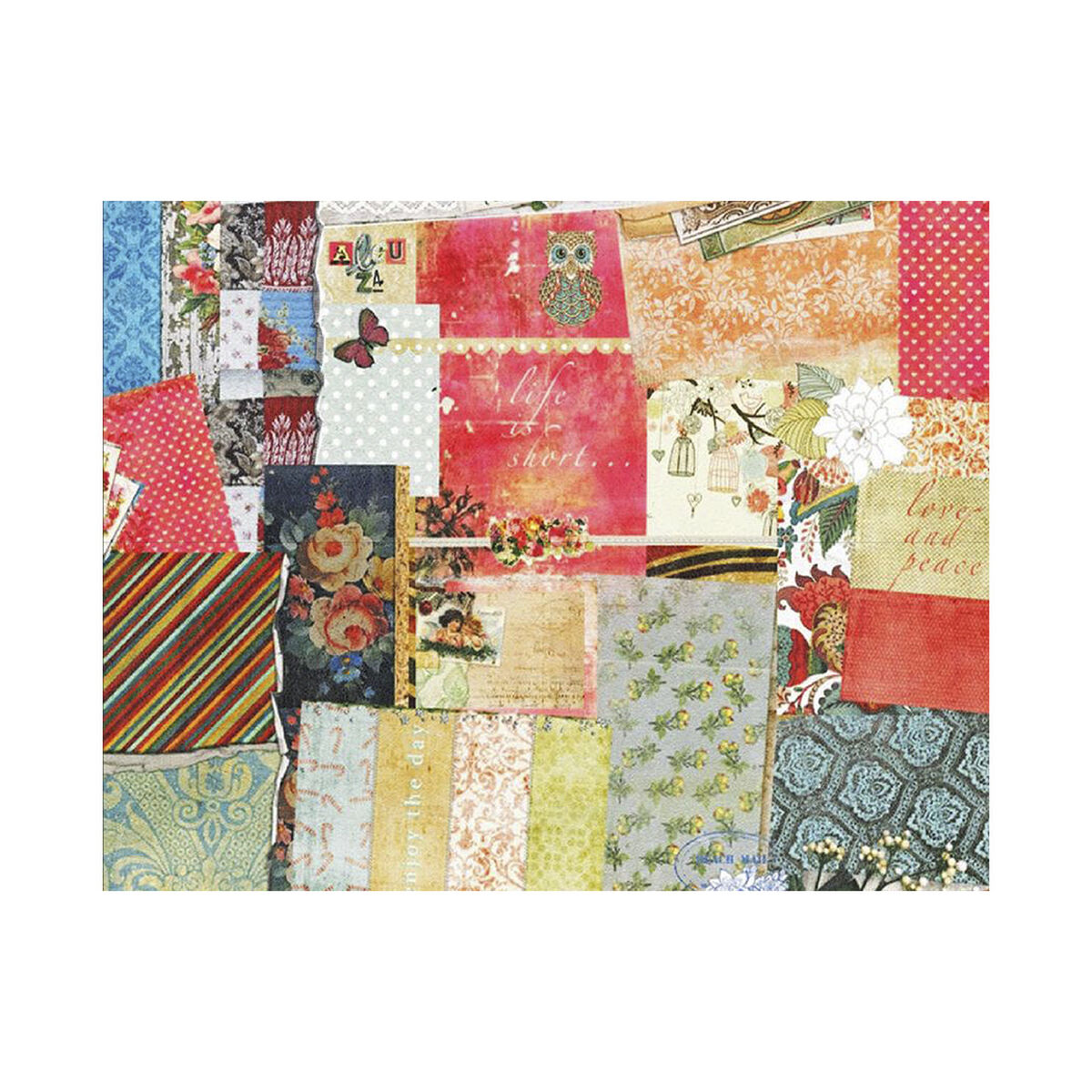 Set 4 Individuales de Mesa Via Deco Clasic Print Estampado 42 x 32 cm