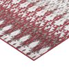 Alfombra Dib Kaleb 50 x 90 cm Rojo