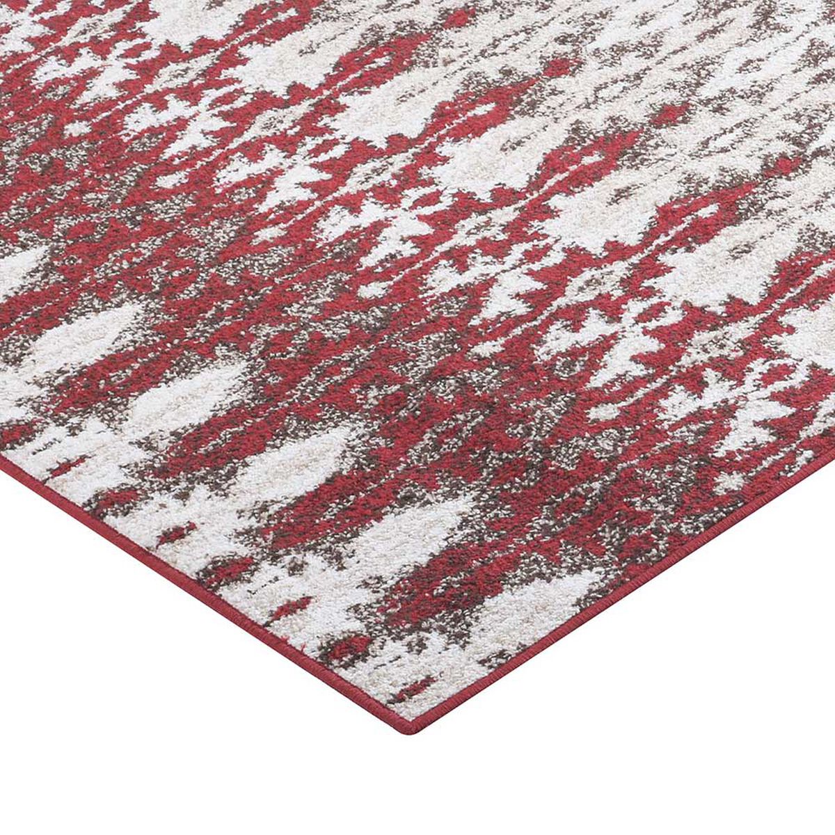 Alfombra Dib Kaleb 50 x 90 cm Rojo