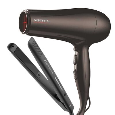 Combo Secador de Pelo Gama Mistral Turmaline + Alisador Alais Shine