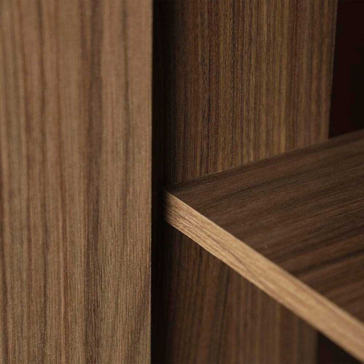 Closet Stanford 3 Puertas 2 Cajones Nogal