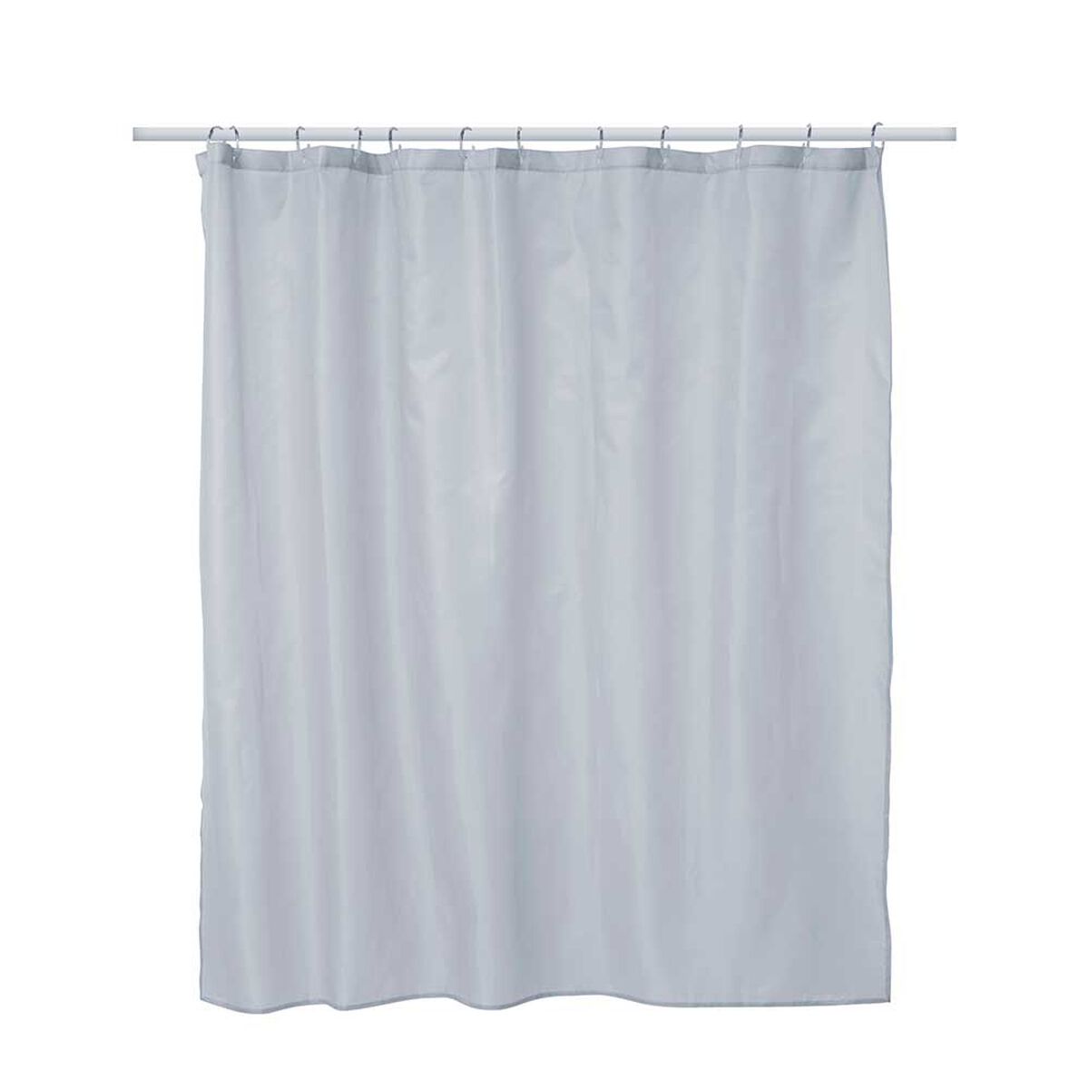 Set Cortina de Baño 4 Piezas Mashini Liso Gris
