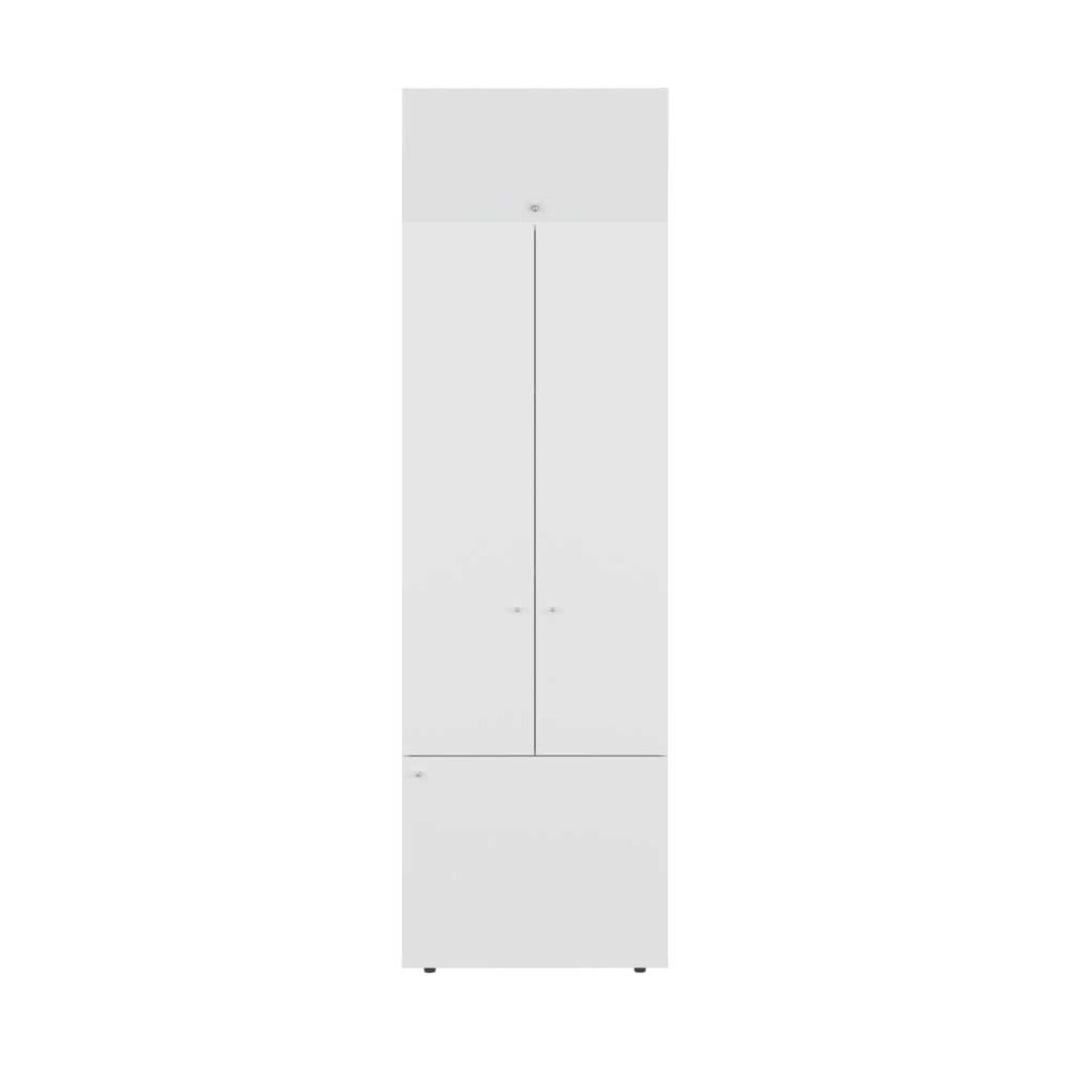 Combo Closet Tuhome 4 Puertas + M&oacute;dulo Superior Dreams Blanco