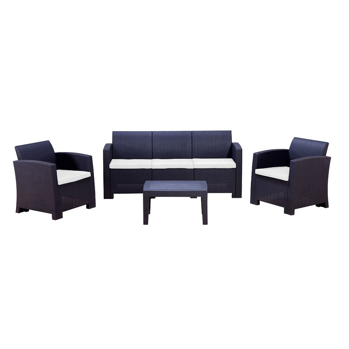 Juego de Living para Terraza Northwest Milano Sofá 3 Cuerpos + Dos Sillones 1 Cuerpo