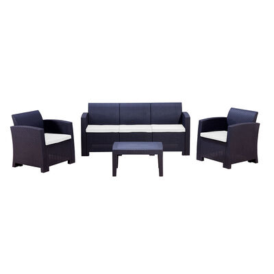 Juego de Living para Terraza Northwest Milano Sofá 3 Cuerpos + Dos Sillones 1 Cuerpo