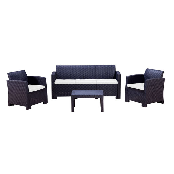 Juego de Living para Terraza Northwest Milano Sofá 3 Cuerpos + Dos Sillones 1 Cuerpo